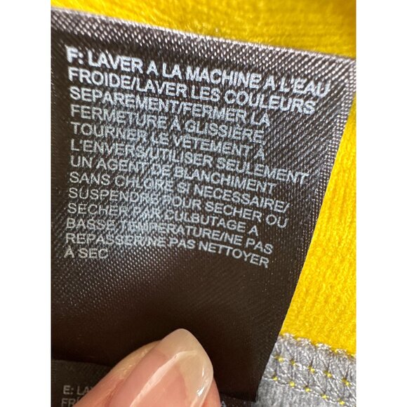 The North Face 1/4 Zip Pullover Mens L Gray & Yellow Outdoors Casual - Picture 5 of 12